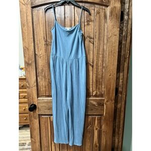 Women's Anti Star Sleeveless Jumpsuit Romper Blue Size Large New Without Tags